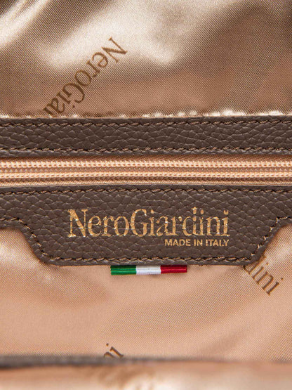 ZAINO CON MOTIVO NERO GIARDINI DONNA ECRU'
