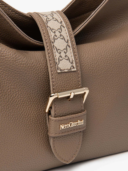 BORSA A TRACOLLA NERO GIARDINI DA DONNA NOCE