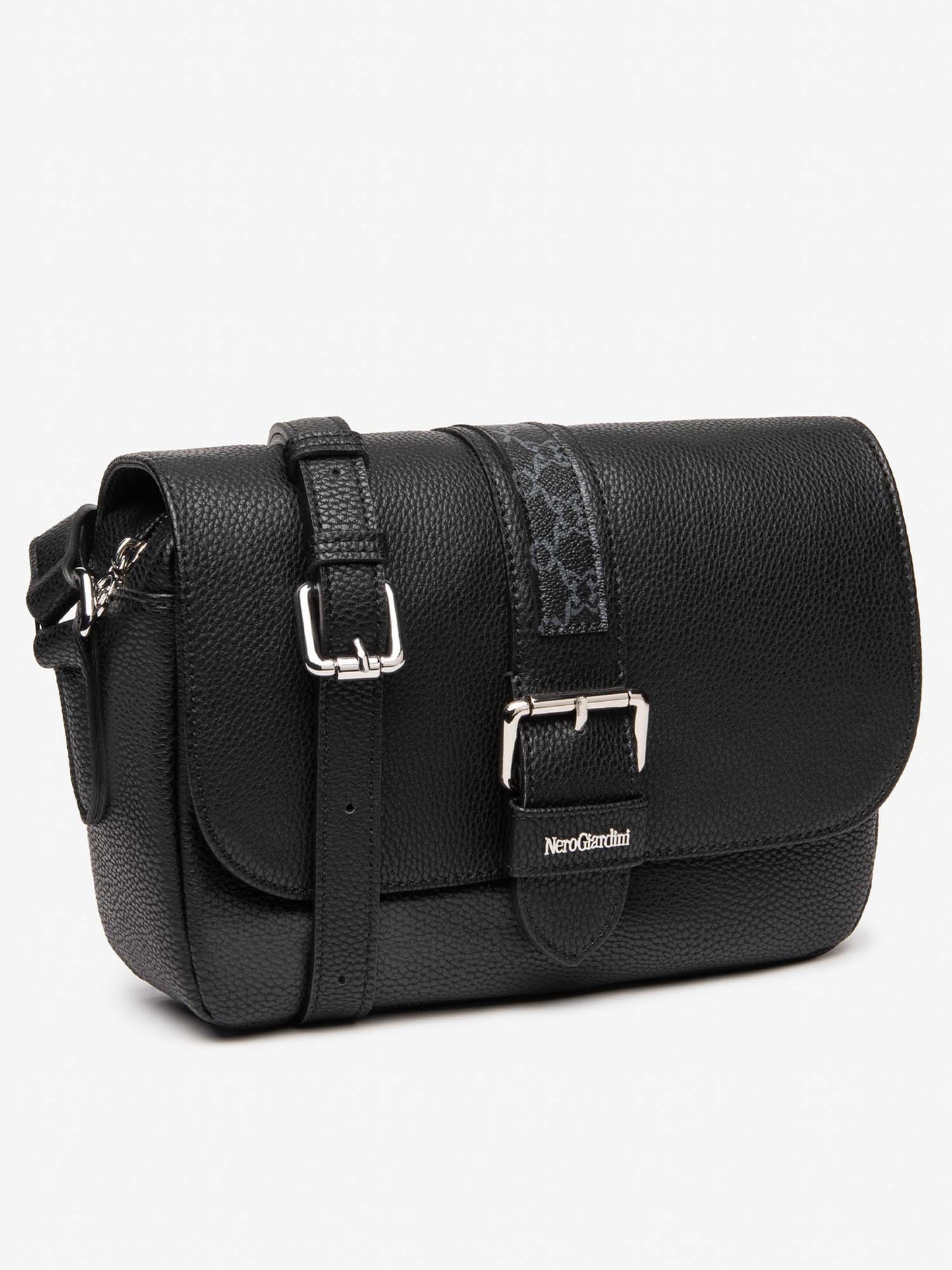 BORSA FLAP BAG NERO GIARDINI DA DONNA NERO