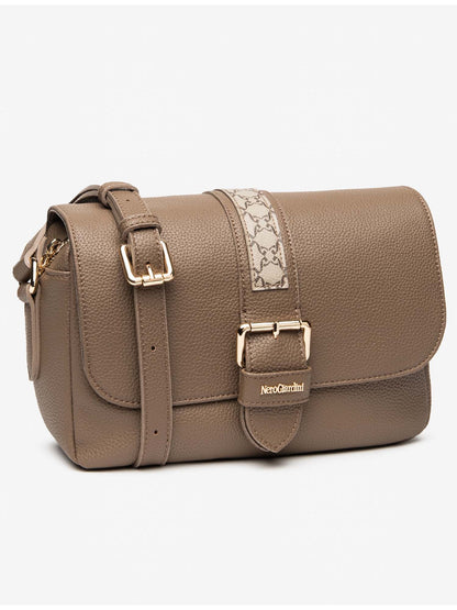 BORSA FLAP BAG NERO GIARDINI DA DONNA NOCE