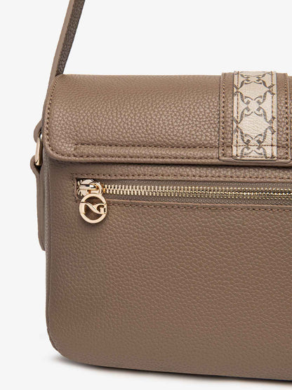 BORSA FLAP BAG NERO GIARDINI DA DONNA NOCE