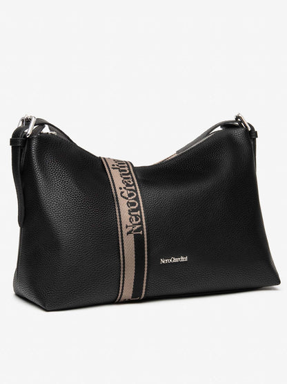 BORSA A TRACOLLA NERO GIARDINI DA DONNA NERO