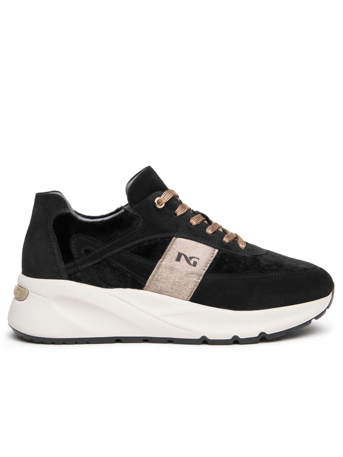 Nero Giardini String, sneakers da donna nere