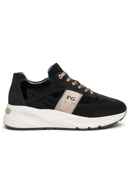 Nero Giardini String, sneakers da donna nere