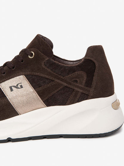 Nero Giardini I6 17383 D 300, sneakers da donna marroni