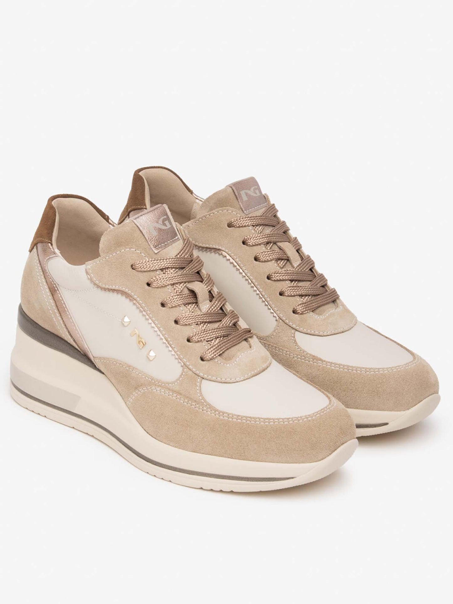 Nero Giardini String, sneakers da donna beige
