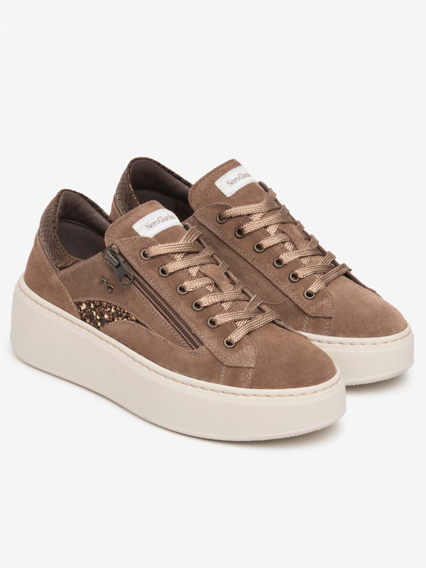 Nero Giardini I6 17501 D 442, sneakers da donna beige