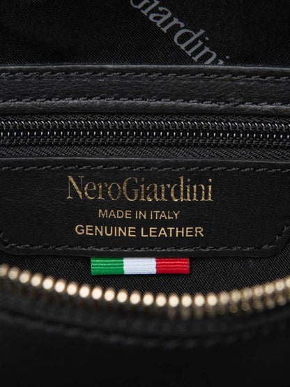 Nero Giardini I6 44384 D 100, borsa da uomo nera
