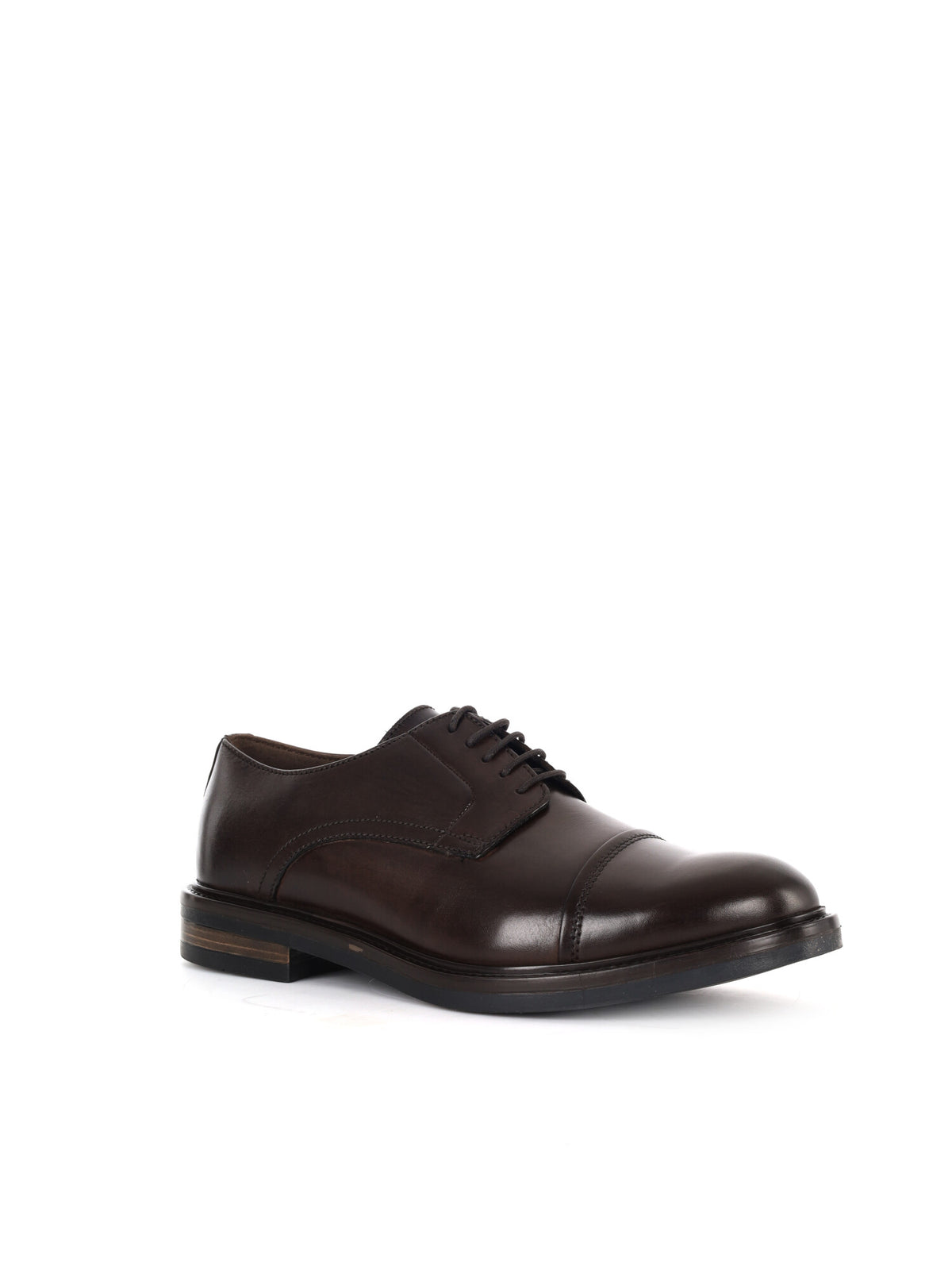 Shoelab 6566 Dirk Tdm, stringata da Uomo marrone