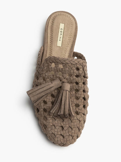 Sandali casual da donna Corina in materiale sintetico color fango
