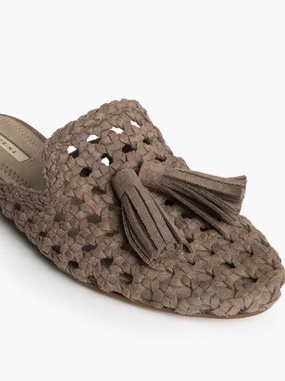 Sandali casual da donna Corina in materiale sintetico color fango