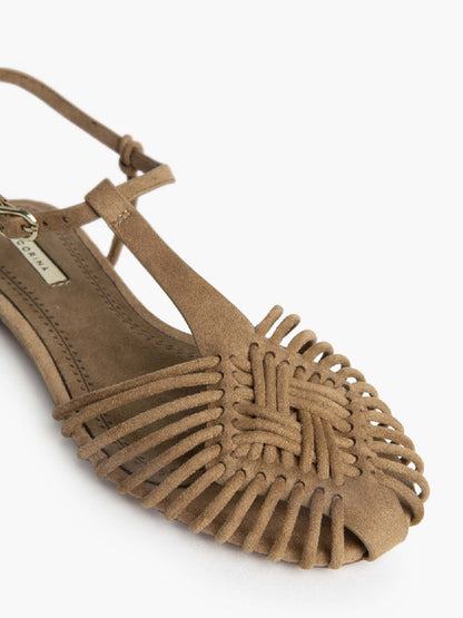 Sandali Corina beige da donna, comodi e versatili per la primavera-estate