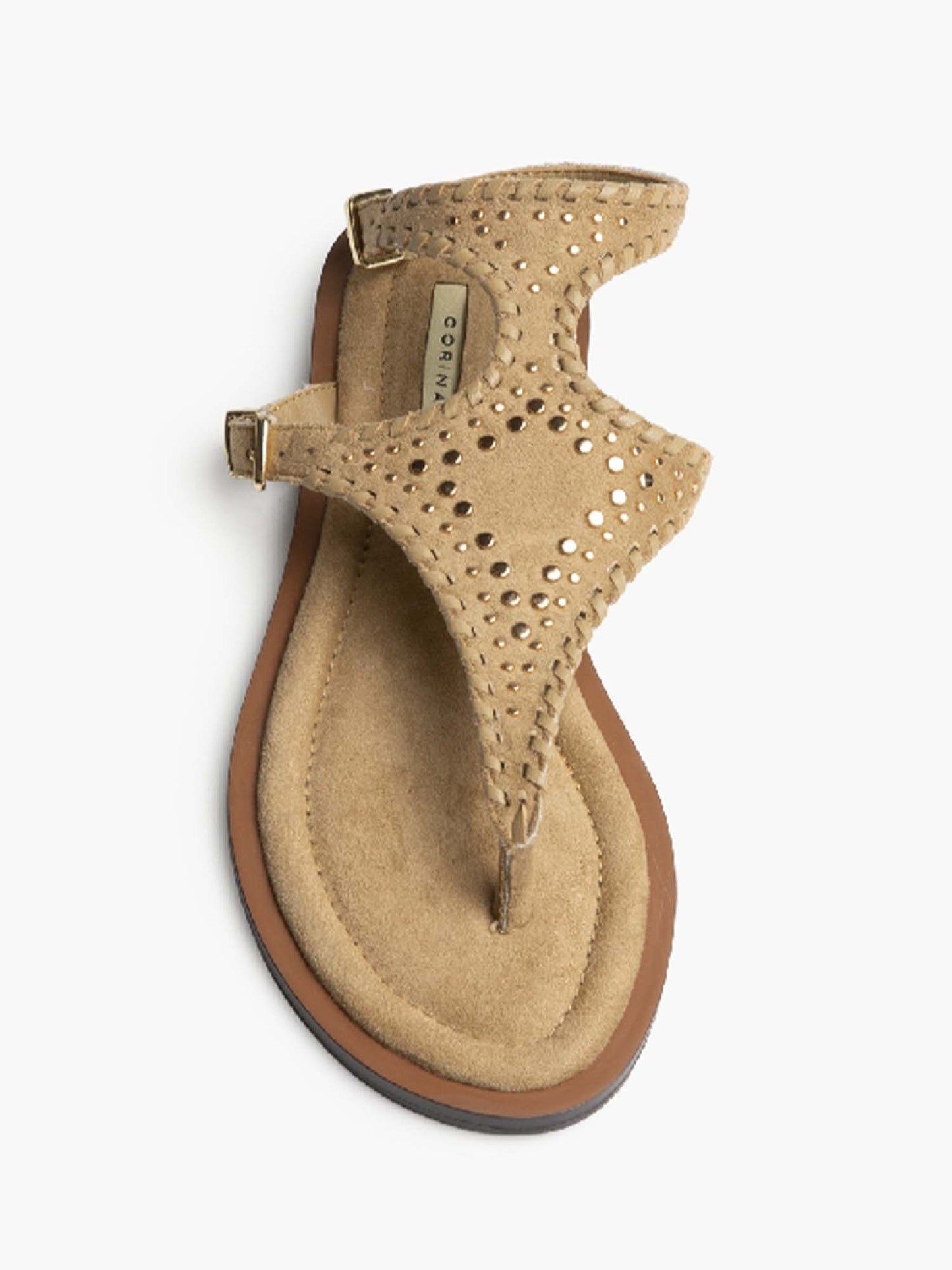 Sandali bassi Corina beige da donna, comfort e stile primaverile