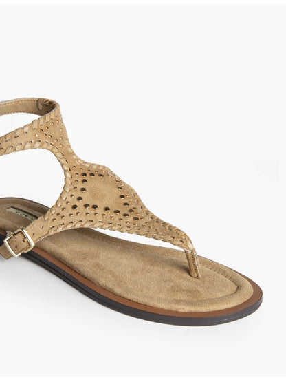 Sandali bassi Corina beige da donna, comfort e stile primaverile