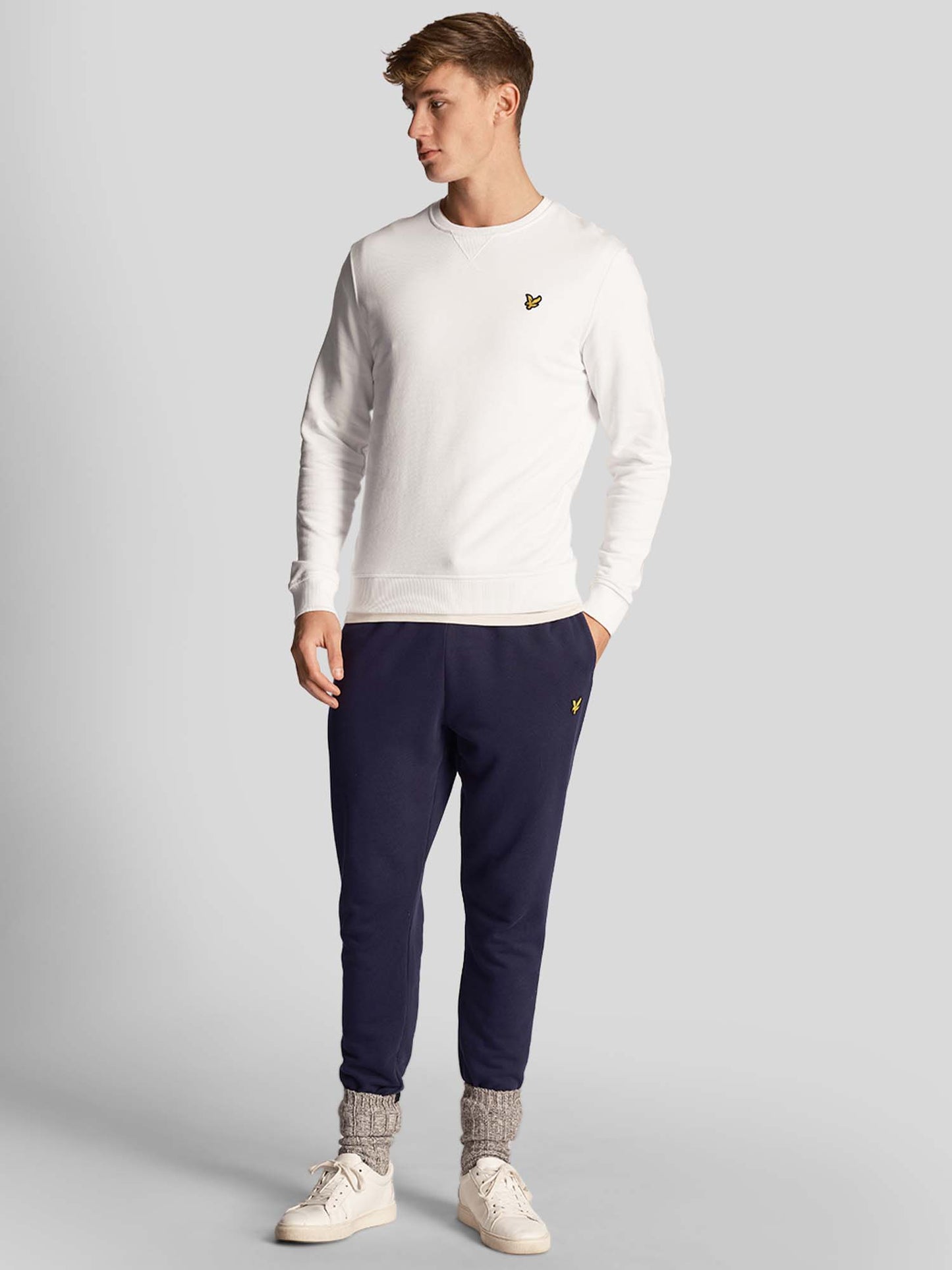 FELPA LYLE&SCOTT UOMO BIANCO