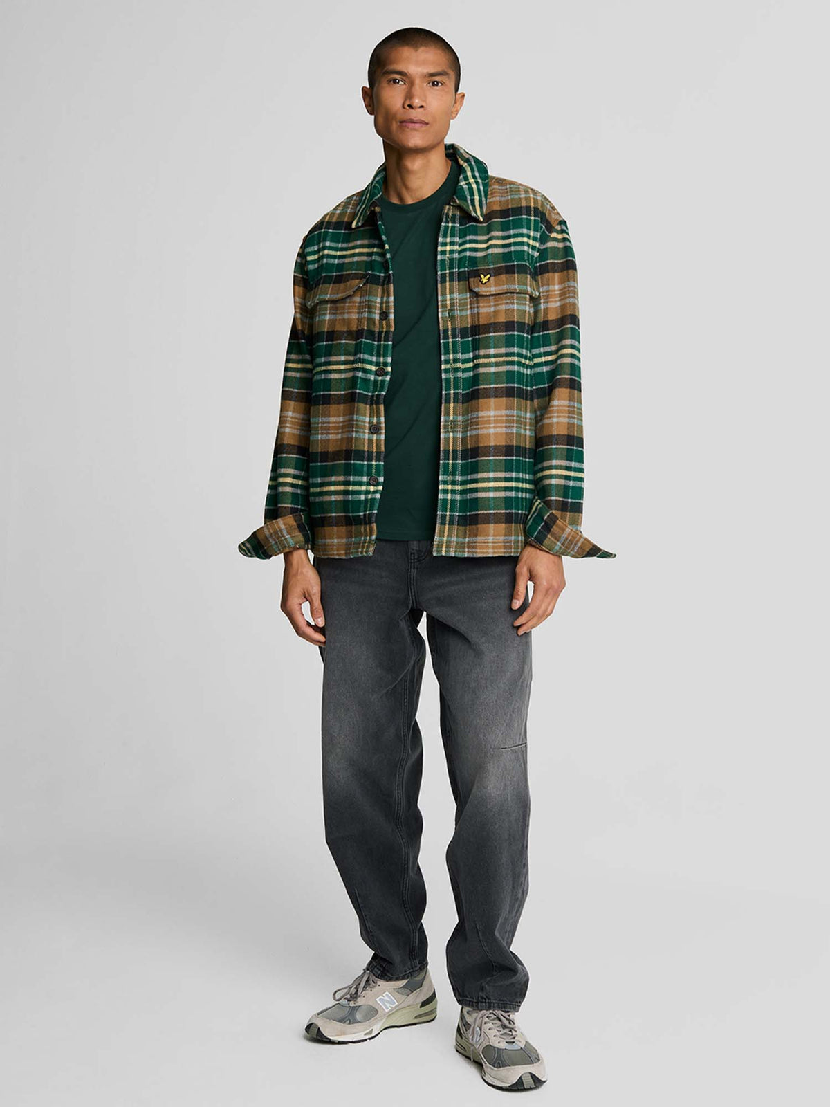 Lyle&scott t-shirt da uomo verde scuro