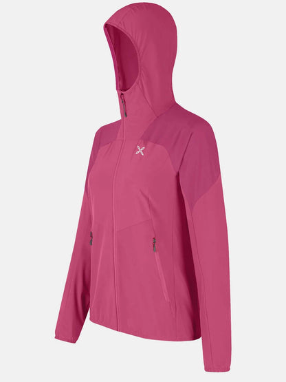 Montura Rise Hooded, giubbotto da donna bordeaux