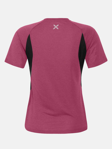 Montura Rise, t-shirt maniche corte da donna bordeaux