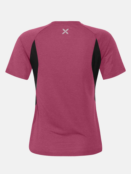 Montura Rise, t-shirt maniche corte da donna bordeaux