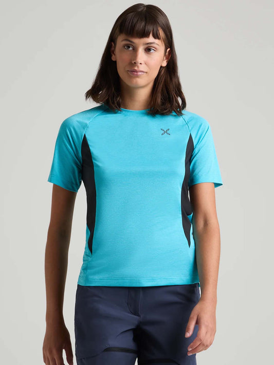Montura Rise, t-shirt da donna azzurra