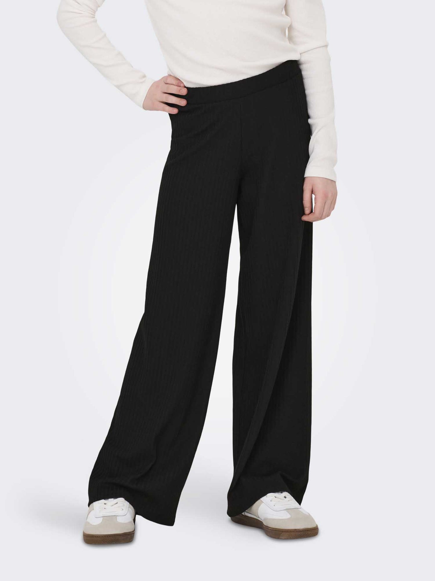 PANTALONE NELLA WIDE LEG ONLY JUNIOR DA BAMBINA NERO