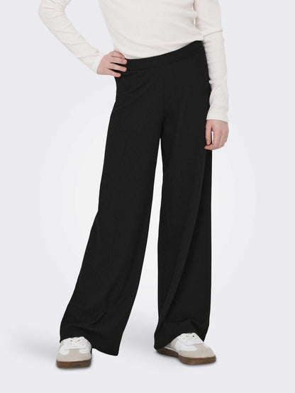 PANTALONE NELLA WIDE LEG ONLY JUNIOR DA BAMBINA NERO