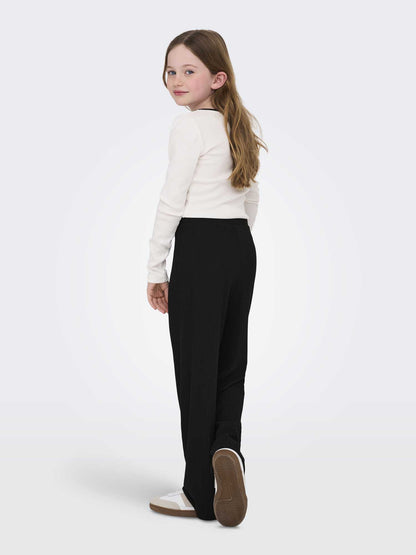 PANTALONE NELLA WIDE LEG ONLY JUNIOR DA BAMBINA NERO