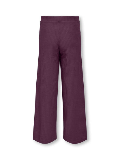 PANTALONE NELLA WIDE LEG ONLY JUNIOR DA BAMBINA MALVA
