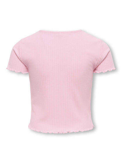 Only Jr T-shirt rosa unisex bambino Roman, comoda e versatile