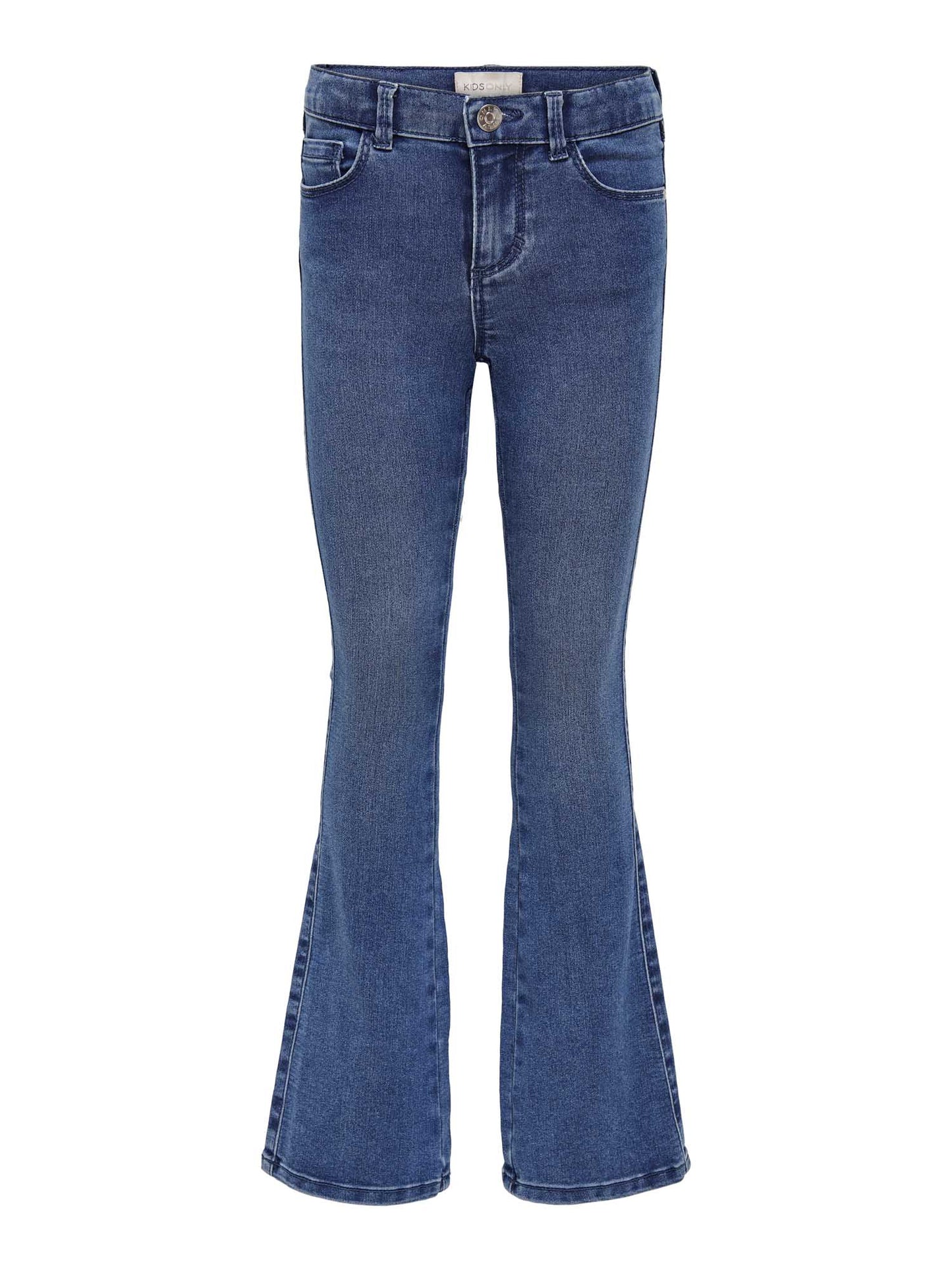 Jeans Konroyal Flared per bambino unisex in denim medio