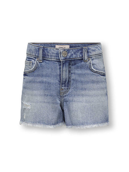 Shorts bambino unisex Only Robin in denim chiaro