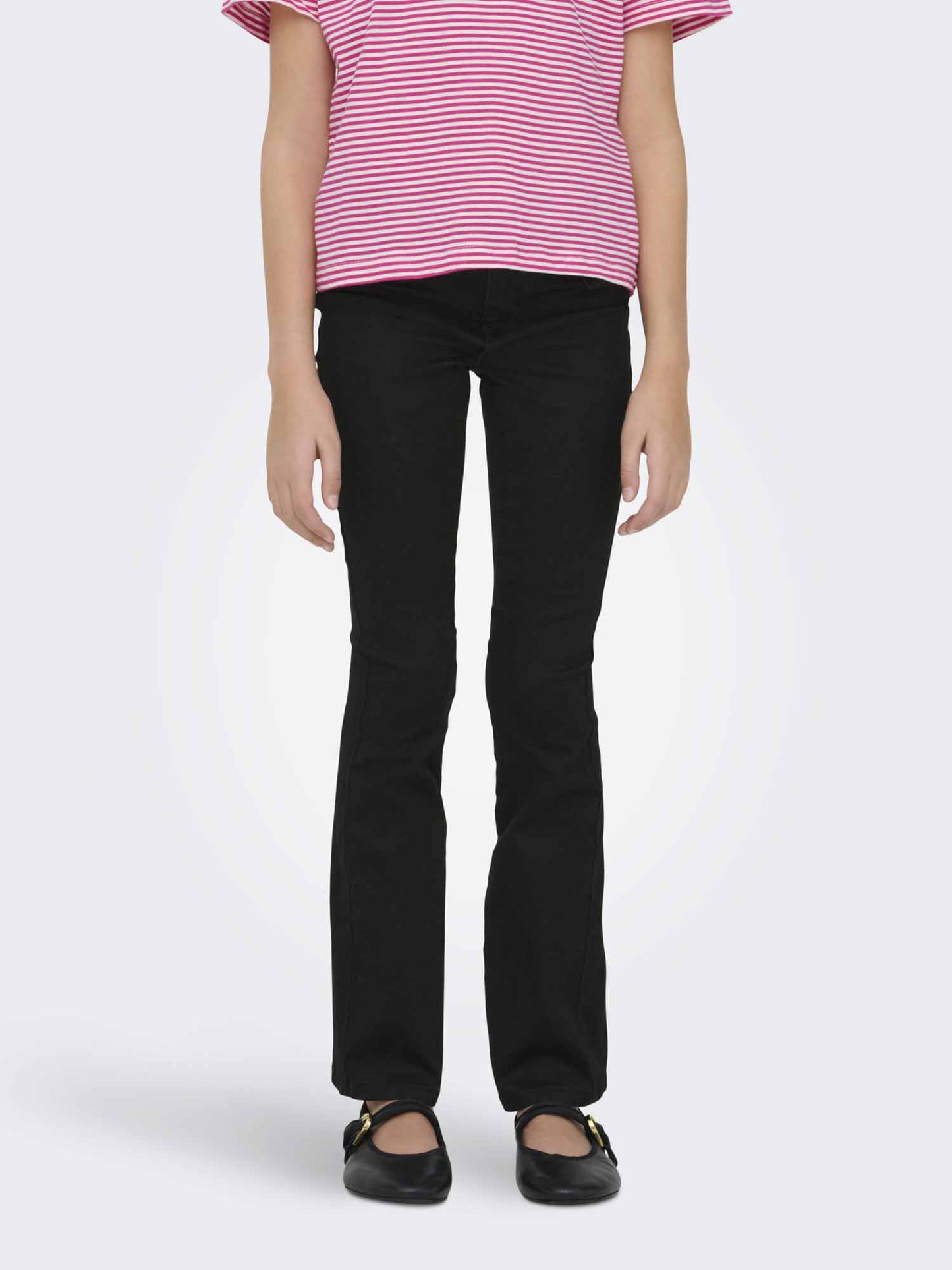Only Jr Royal Flared, jeans Unisex bambino nero