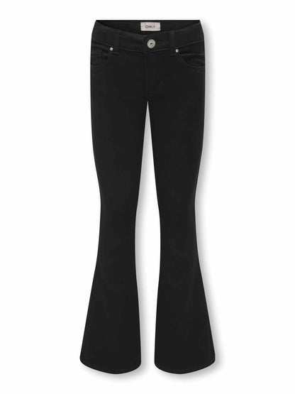 Only Jr Royal Flared, jeans Unisex bambino nero