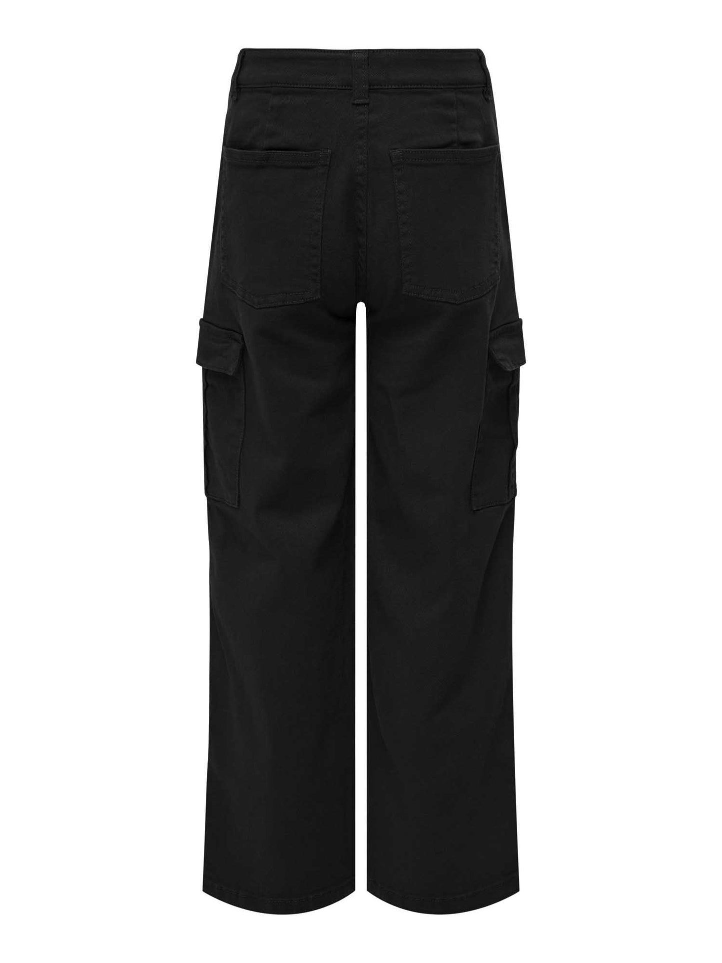 PANTALONI CARGO STRAIGHT ONLY JUNIOR DA BAMBINA NERO