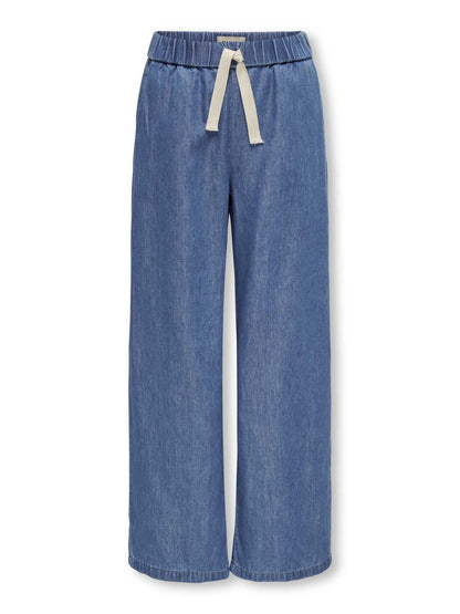 Jeans wide leg unisex bambino Only Jr in colore medium