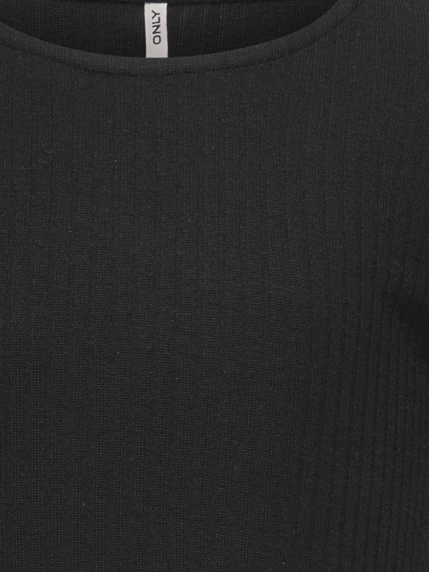 T-shirt maniche corte Only Jr nera per bambina dal design slim e casual
