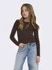 only-jr-kognella-t-shirt-a-maniche-lunghe-da-bambina-marrone