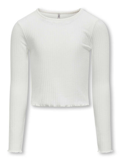 MAGLIA NELLA ONLY JUNIOR DA BAMBINA BIANCO