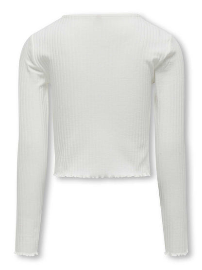 MAGLIA NELLA ONLY JUNIOR DA BAMBINA BIANCO