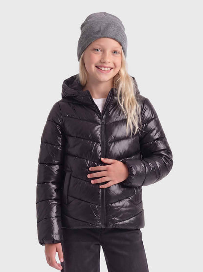 Only Jr Kajsa, giubbotto da bambina nero
