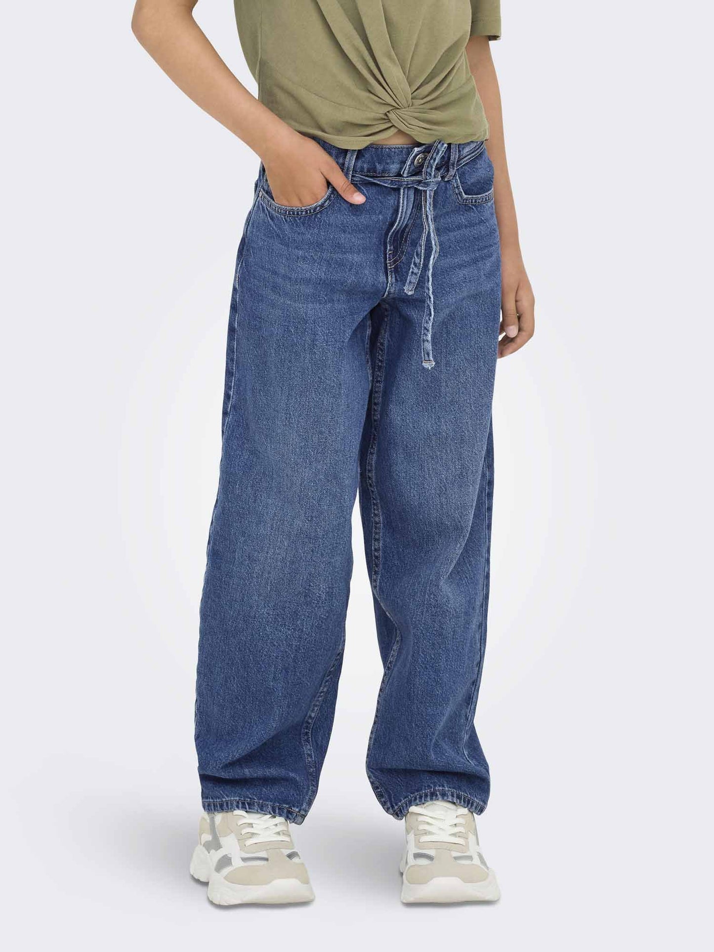 Only Jr Koggiana Straight, jeans Unisex bambino denim