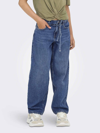 Only Jr Koggiana Straight, jeans Unisex bambino denim