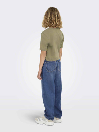 Only Jr Koggiana Straight, jeans Unisex bambino denim