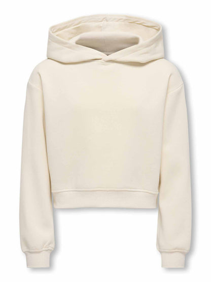 Only Jr 15357235 Birch, felpa da bambina panna
