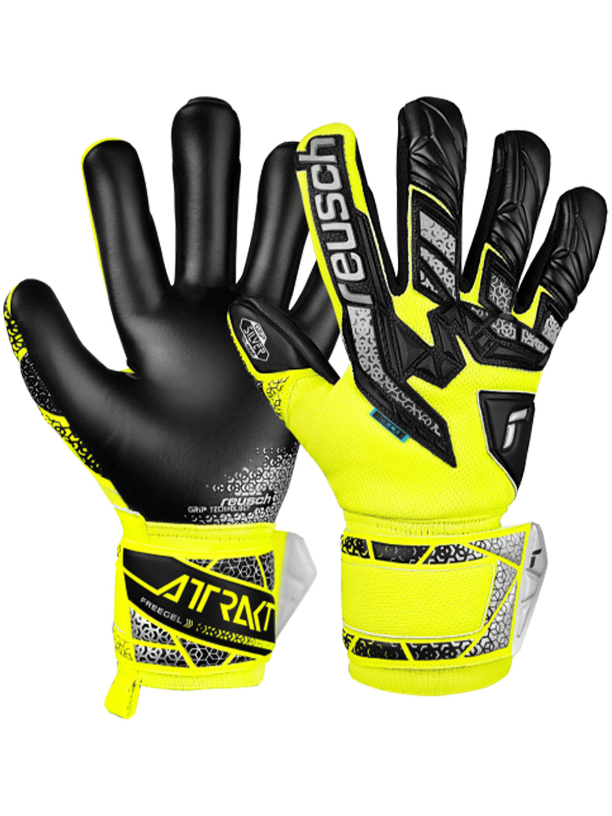 Reusch attrakt freeg guanti portiere calcio da unisex giallo