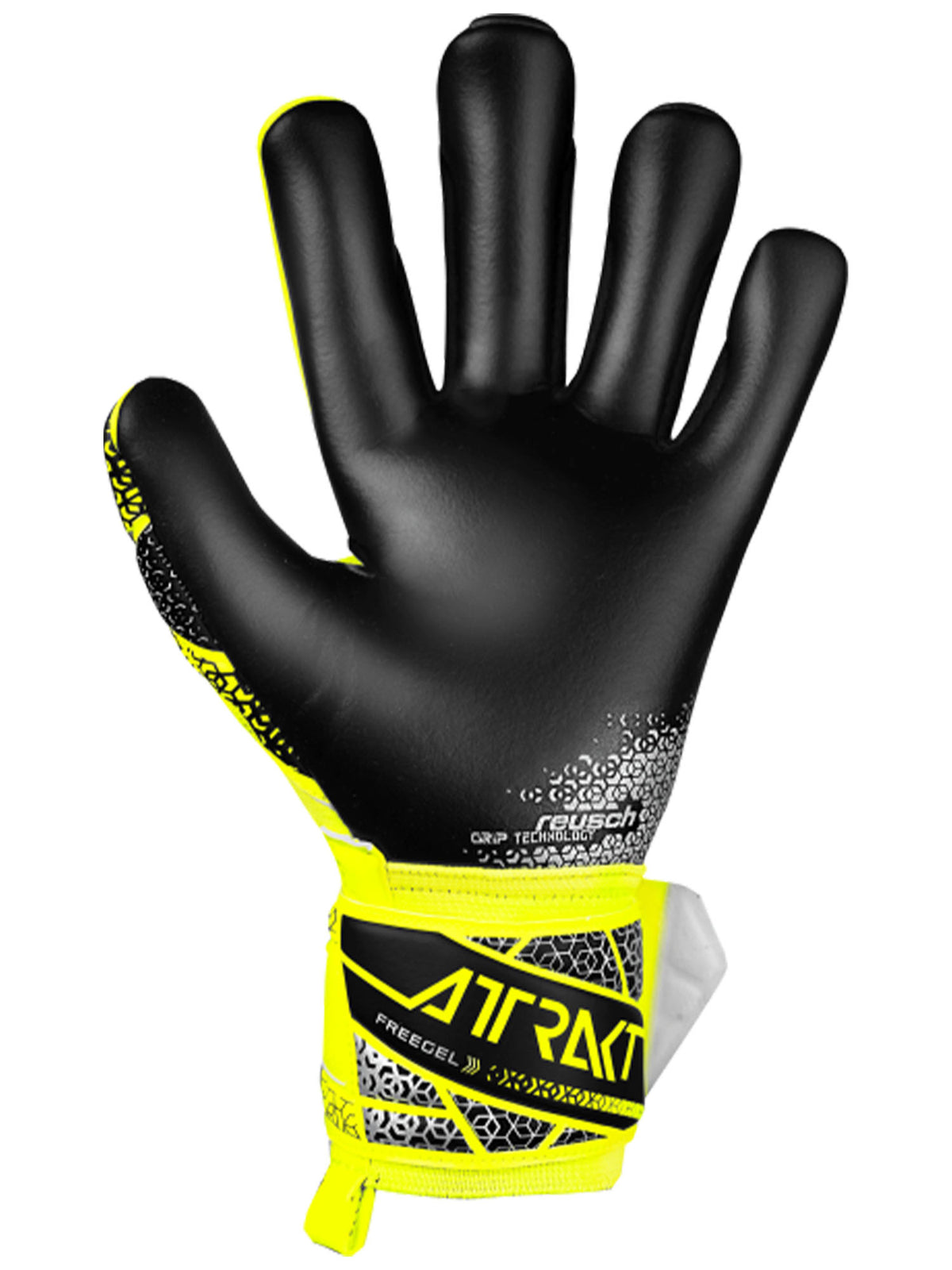 Reusch attrakt freeg guanti portiere calcio da unisex giallo