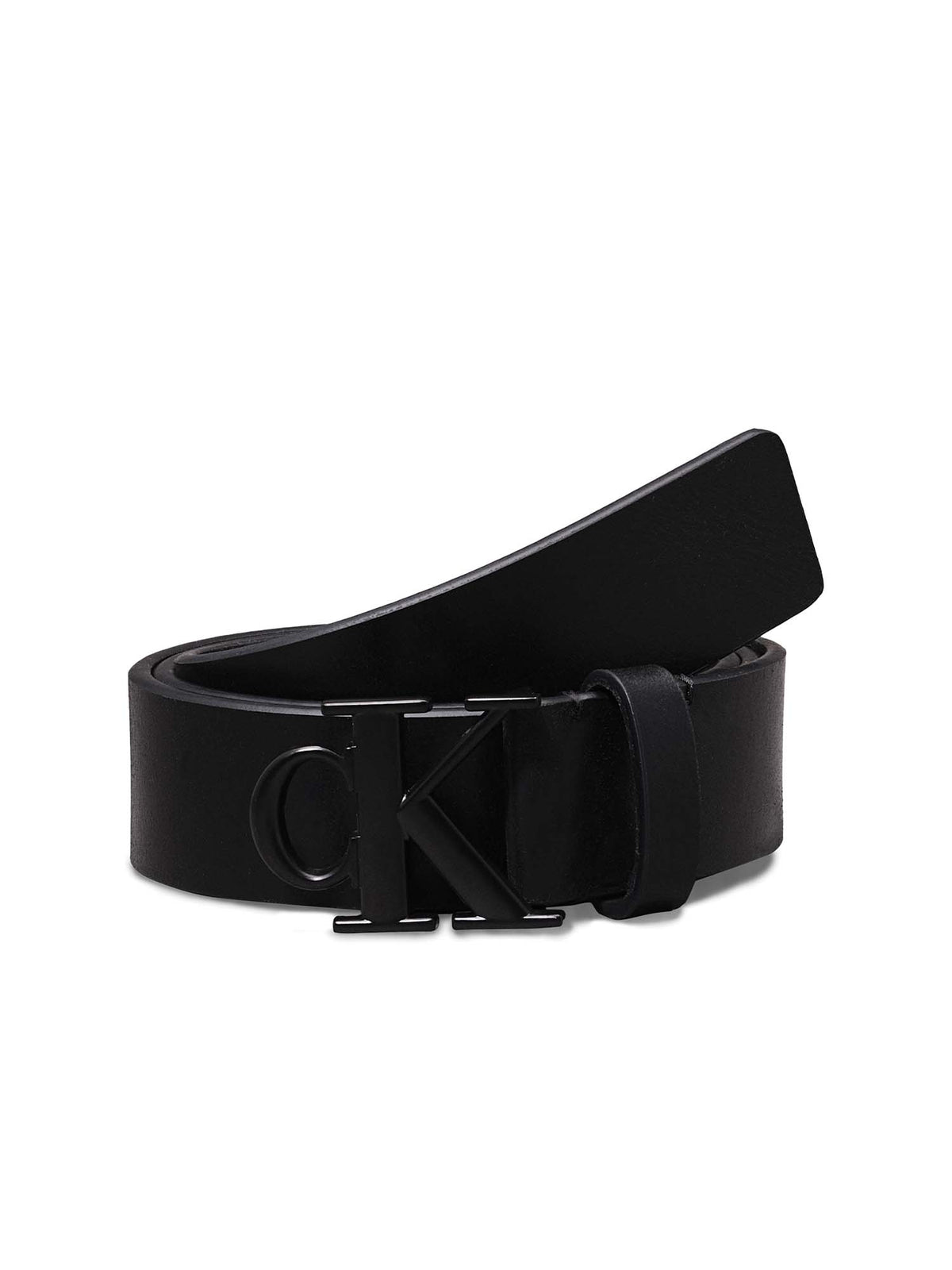 Ck round mono plaque cintura da unisex nero