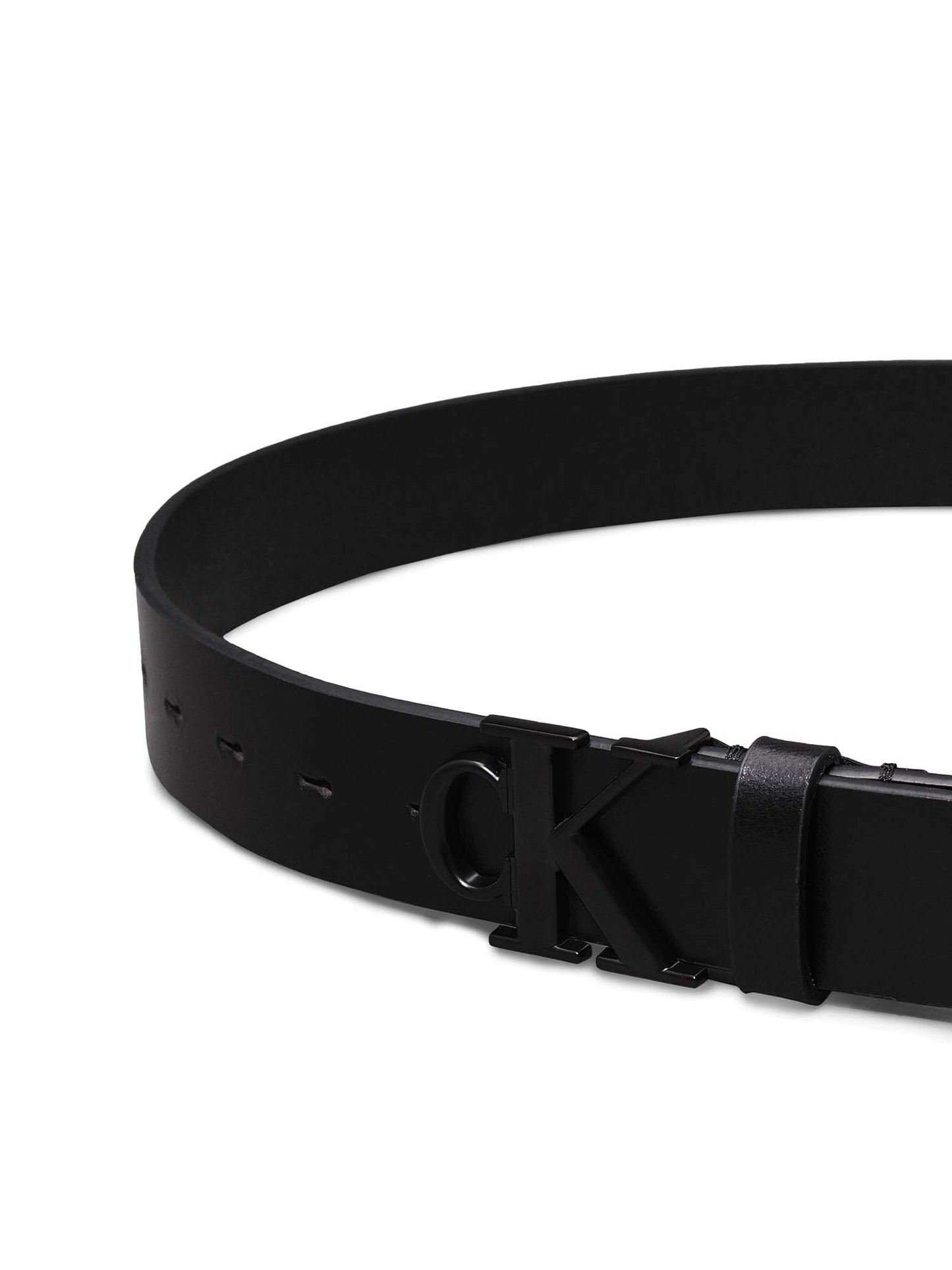 CINTURA MONO PLAQUE CALVIN KLEIN UOMO NERO