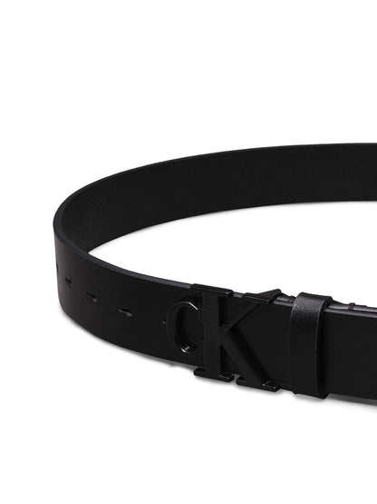 CINTURA MONO PLAQUE CALVIN KLEIN UOMO NERO