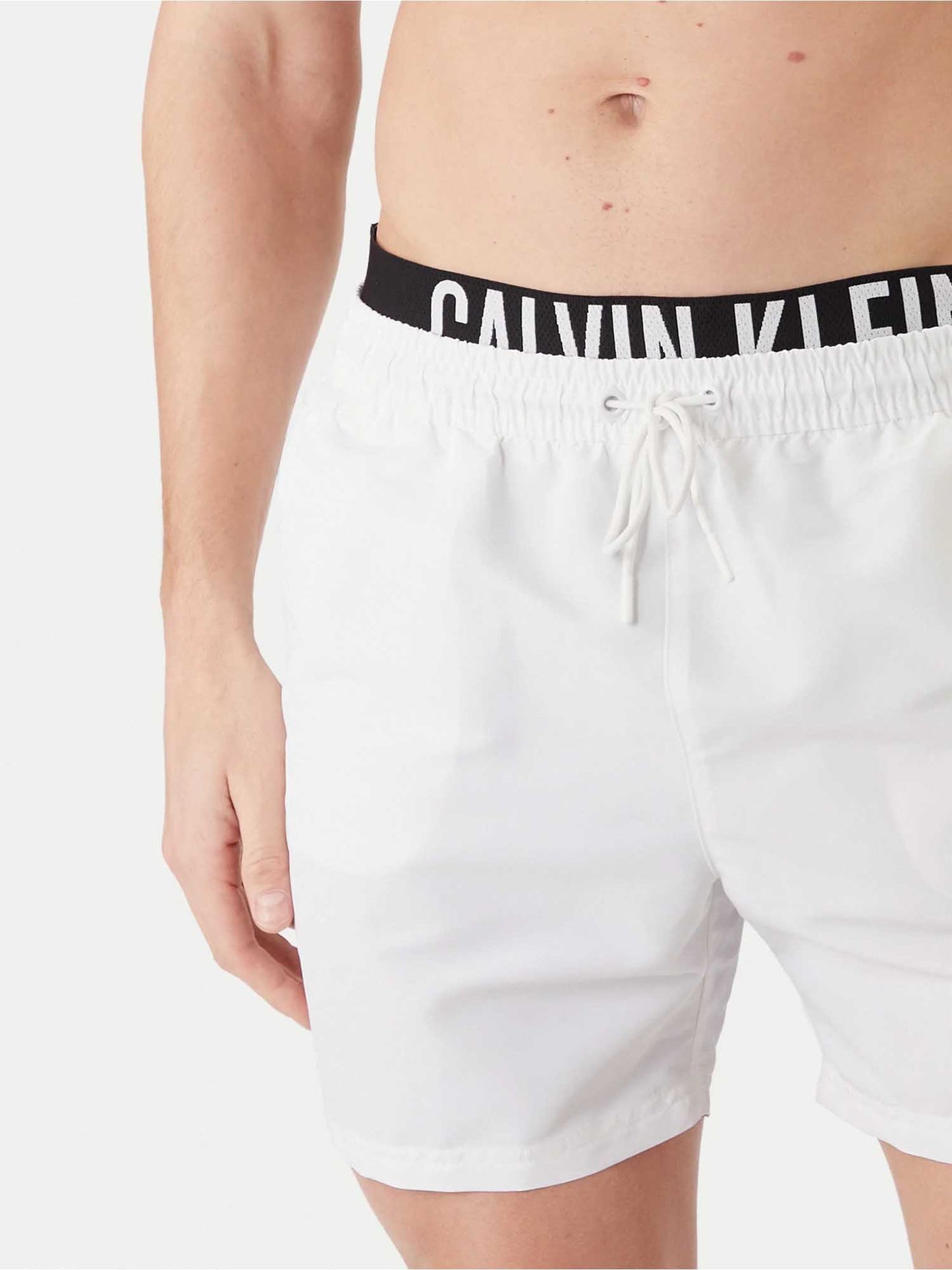 Calvin Klein Medium Drawstring boxer da nuoto bianco uomo